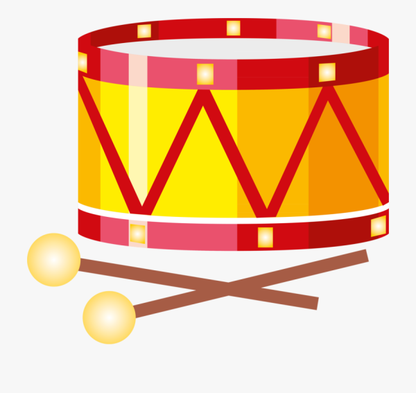 Детский барабан на прозрачном фоне