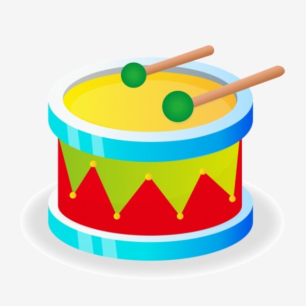 Барабан мультяшный