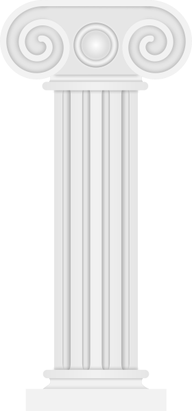 Колонна на прозрачном фоне