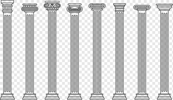 Коринфская колонна вектор