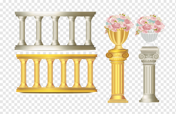 Греческая колонна вектор