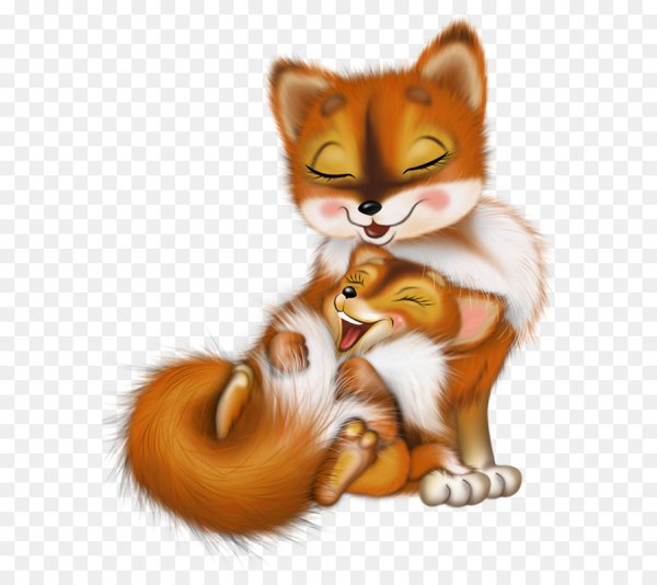 Мама и малыш животные мультяшные