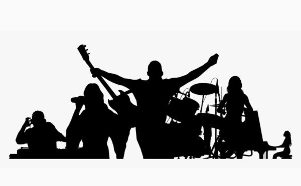 Силуэты музыкантов