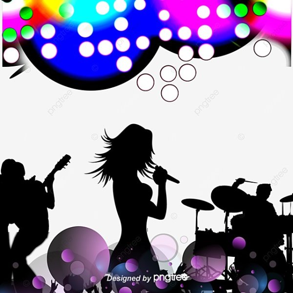 Силуэт концерта для сторис