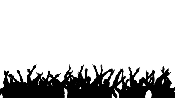 Люди на концерте силуэт
