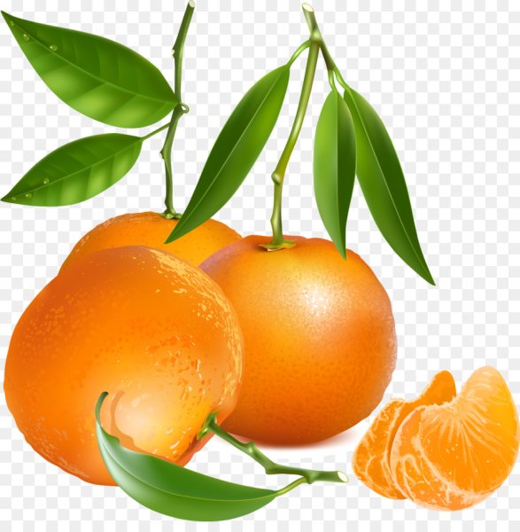 Мандарины мультяшные