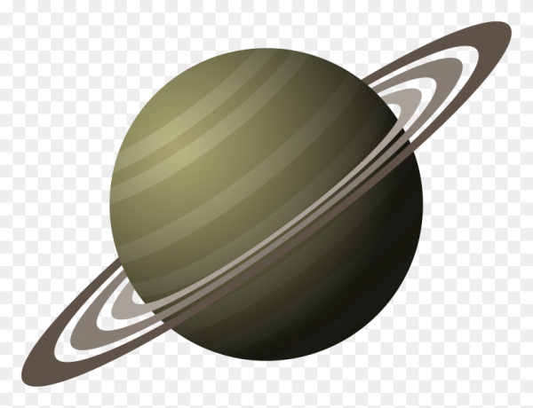Сатурн на белом фоне