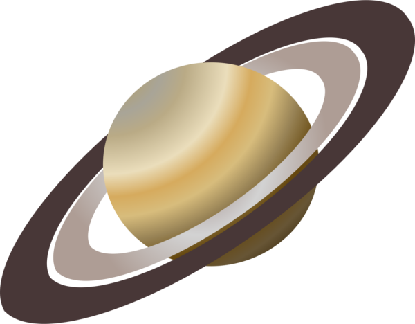 Сатурн на белом фоне