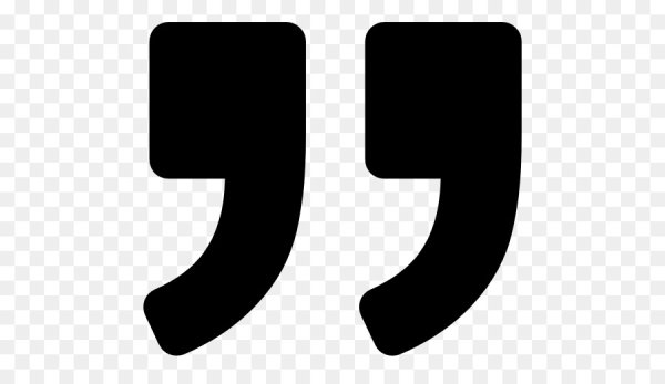 Кавычки без фона