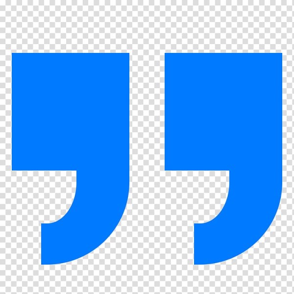 Кавычки синие