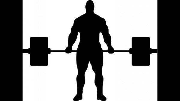 Силуэт тяжелоатлета