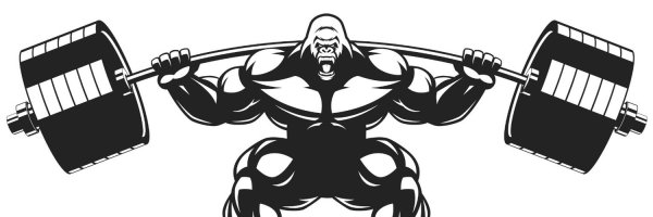 Пауэрлифтинг штанга вектор