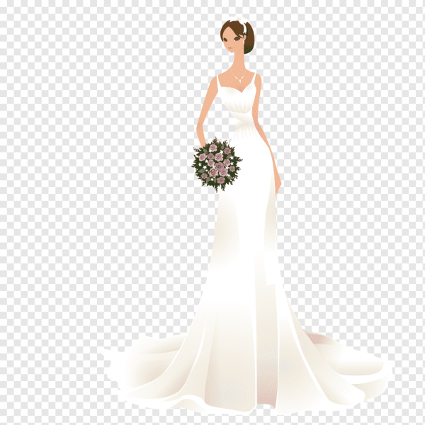 Платье невесты вектор