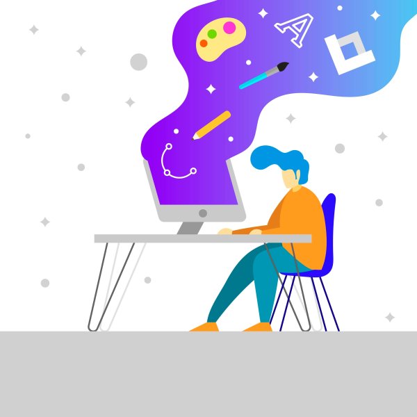 Иллюстрации графический дизайн