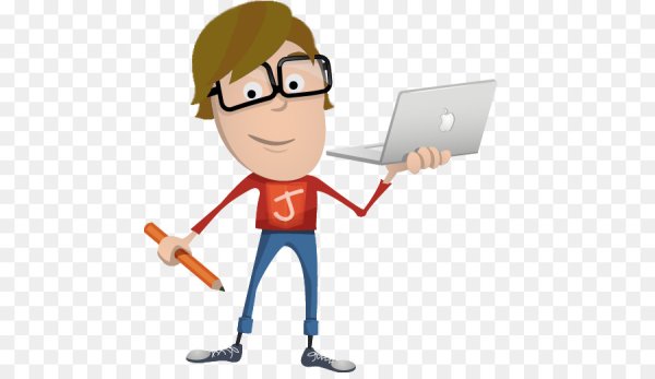 Рисованный человечек дизайнер