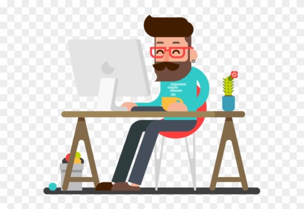 Мультяшный графический дизайнер