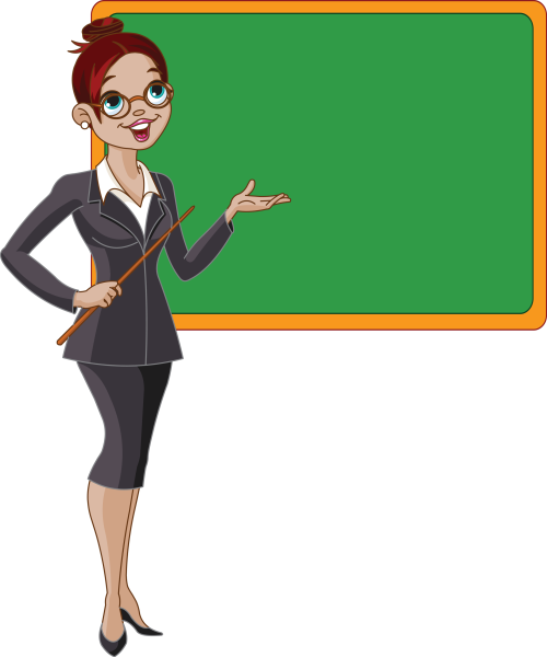 Учительница мультяшный