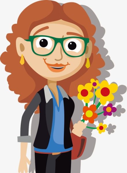 Учитель мультяшный