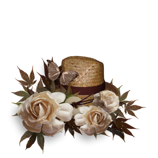 Винтажные кластеры на прозрачном фоне