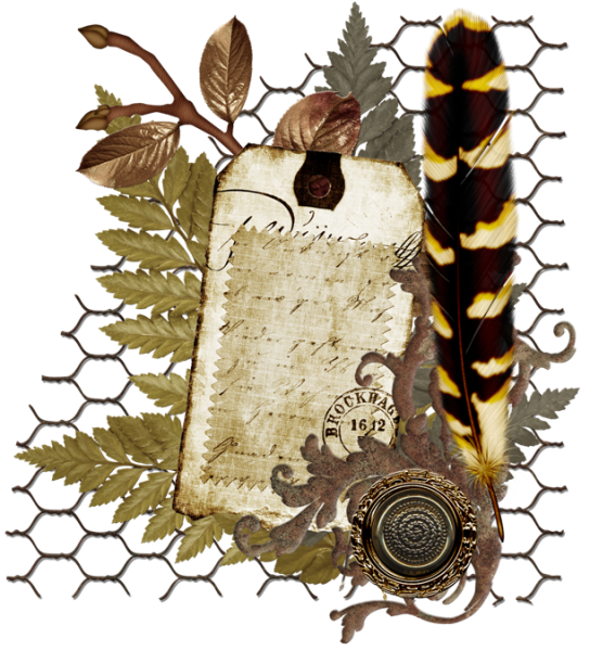 Винтажные клипарты на прозрачном фоне