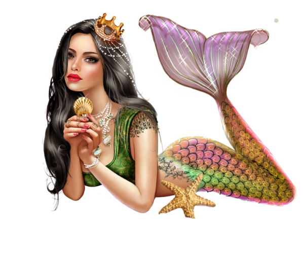 Русалка без фона