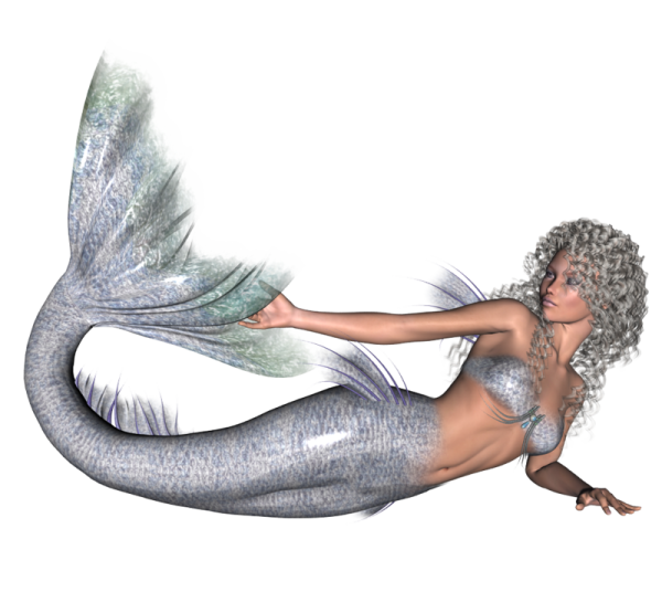Русалка для фотошопа на прозрачном фоне