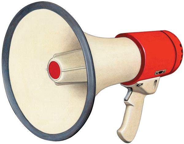 Громкоговоритель красный