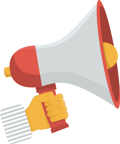 Громкоговоритель рупорный значок