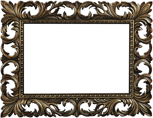 Картинная рамка на прозрачном фоне