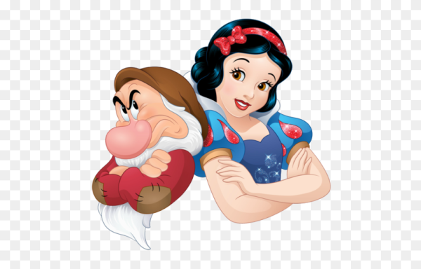 Белоснежка на прозрачном фоне