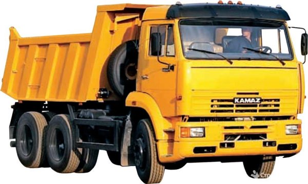 КАМАЗ самосвал желтый