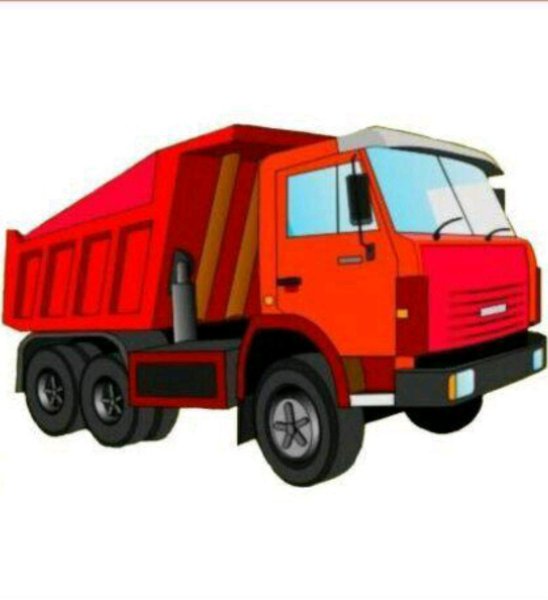 КАМАЗ самосвал клипарт
