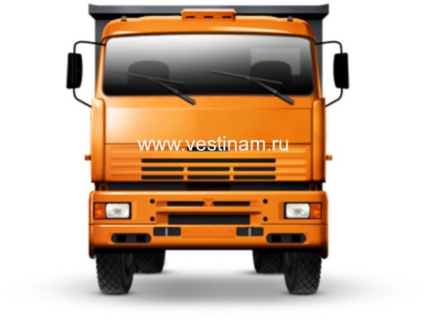 КАМАЗ вид спереди вектор