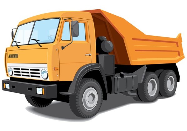 КАМАЗ самосвал вектор
