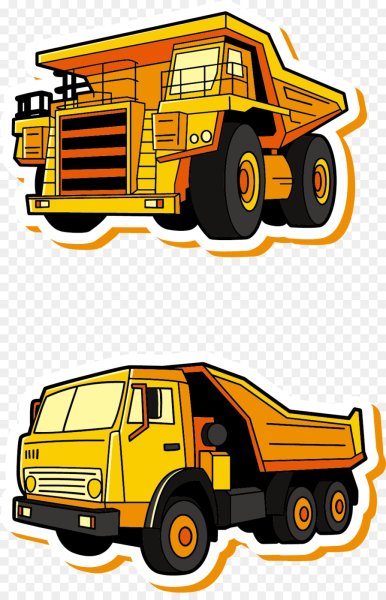 Грузовик мультяшный