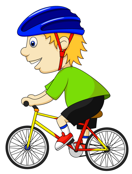 Велосипедист мультяшный
