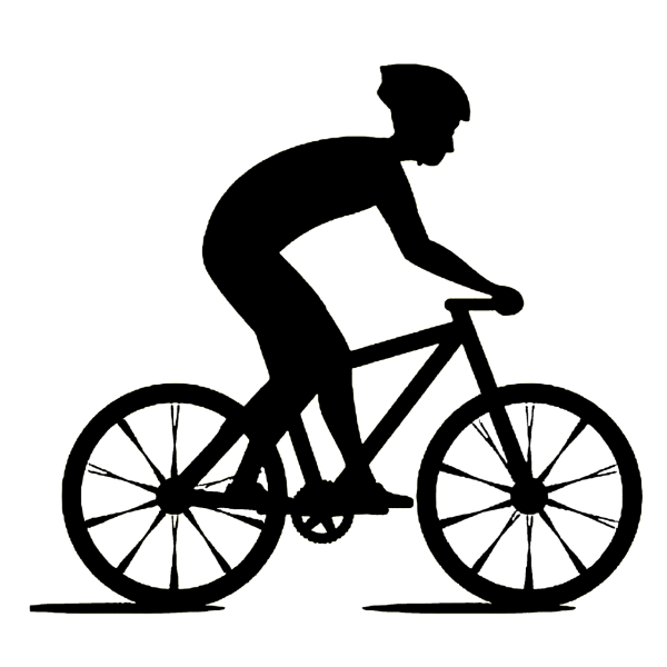 Велосипедист схематично