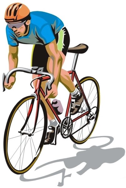 Нарисовать велосипедиста