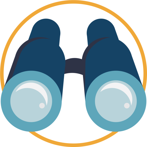 Бинокль нарисовать