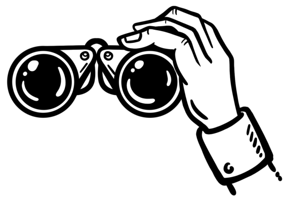 Бинокль без фона