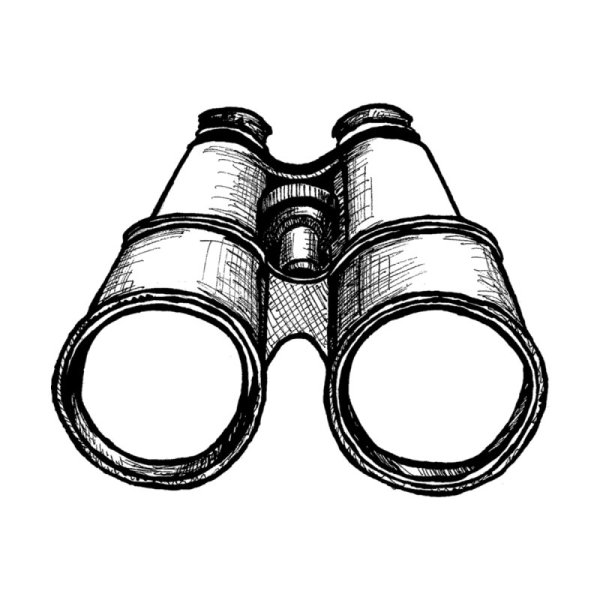 Бинокль нарисовать