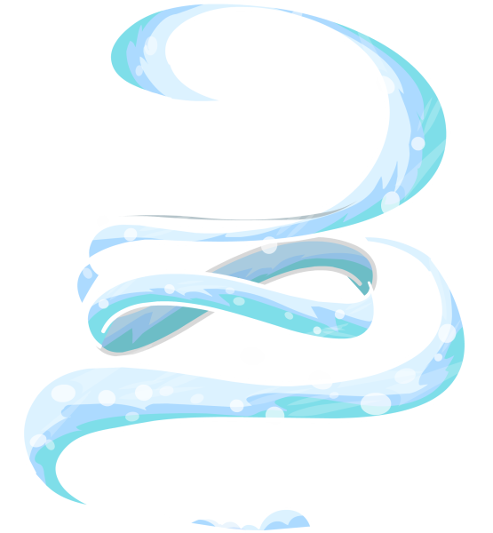 Снежный Вихрь на прозрачном фоне