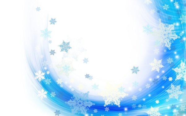 Рамка из снежинок