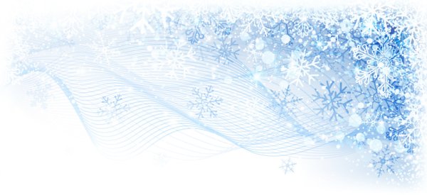 Снежная метель на прозрачном фоне