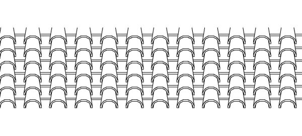 Черепица шаблон для печати