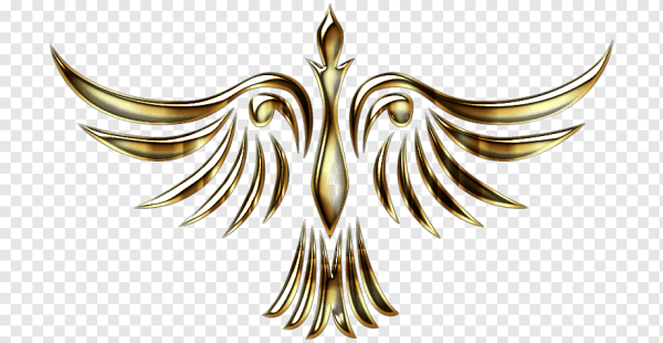 Феникс на белом фоне