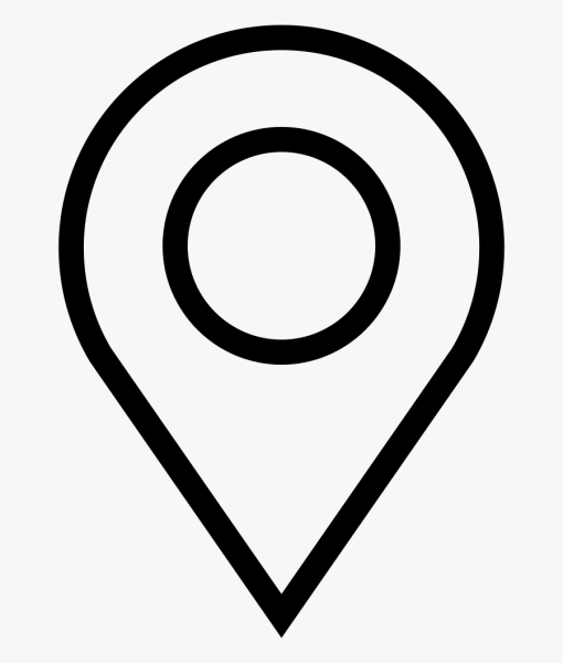 Значок геолокации белый