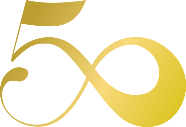 Цифра 50 на прозрачном фоне