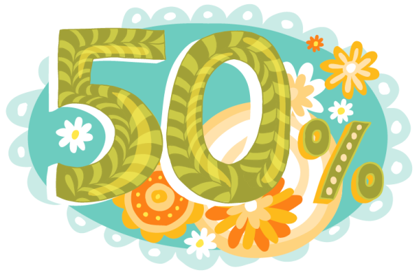 Цифра 50 рисунок