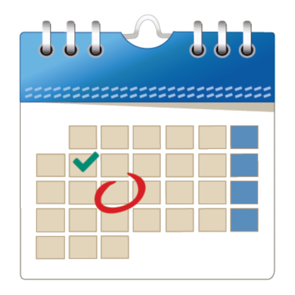 Календарик схематично